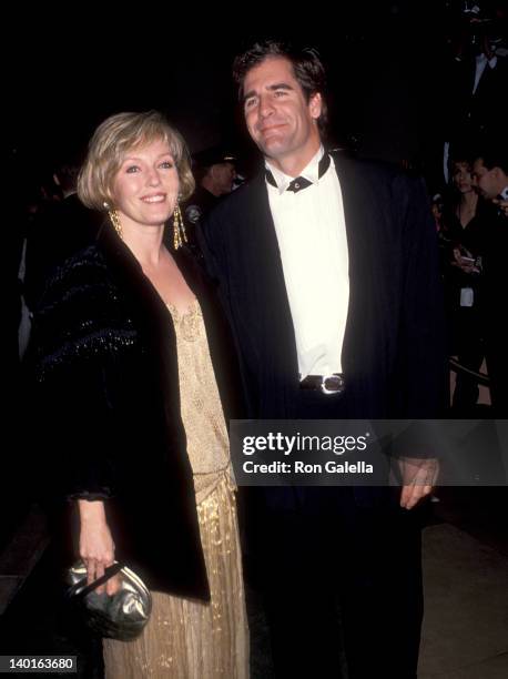 Scott Bakula and Krista Neumann at the 50th Annual Golden Globe Awards, Beverly Hilton Hotel, Beverly Hills.