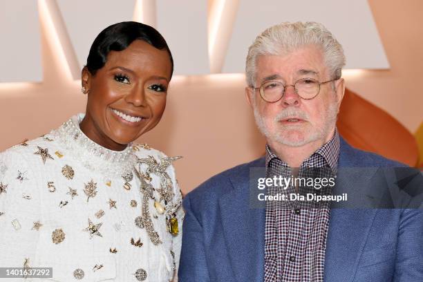 Mellody Hobson and George Lucas attend MoMA's Party in the Garden 2022 at The Museum of Modern Art on June 7, 2022 in New York City.