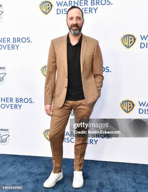 Tony Hale attends NRDC honors Julia Louis-Dreyfus at "Night Of Comedy" benefit at NeueHouse Los Angeles on June 07, 2022 in Hollywood, California.