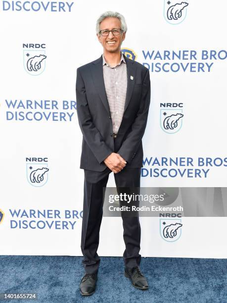 Manish Bapna, NRDC CEO & President, attends NRDC honors Julia Louis-Dreyfus at "Night Of Comedy" benefit at NeueHouse Los Angeles on June 07, 2022 in...