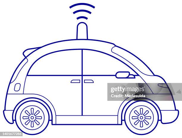 autonomous car - light sensor stock illustrations