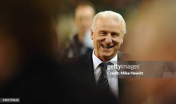 Republic of Ireland manager Giovanni Trapattoni looks on during the International Friendly match between Republic of Ireland and Czech Republic at...