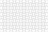 Jigsaw puzzle blank template 150 pieces