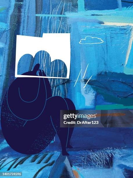 depression - abuse stock illustrations