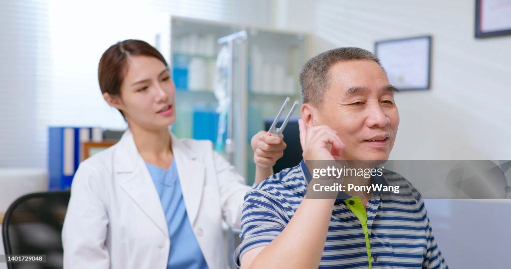 Tuning forks hearing test