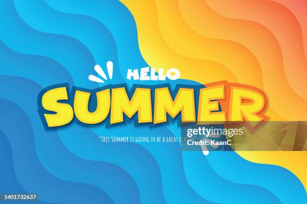 ilustraciones, imágenes clip art, dibujos animados e iconos de stock de letras de verano. playa y mar. composición de letras de summer vacation en fondo abstracto vector de ilustración de stock - tailandia