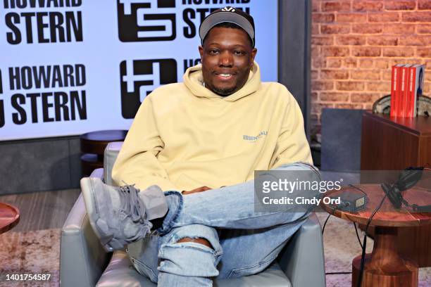 Michael Che visits SiriusXM's 'The Howard Stern Show' on June 08, 2022 in New York City.