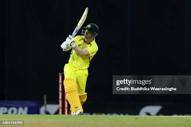 During the 2nd match in the T20 International series between Sri Lanka and Australia at R. Premadasa Stadium on June 08, 2022 in Colombo, Sri Lanka.