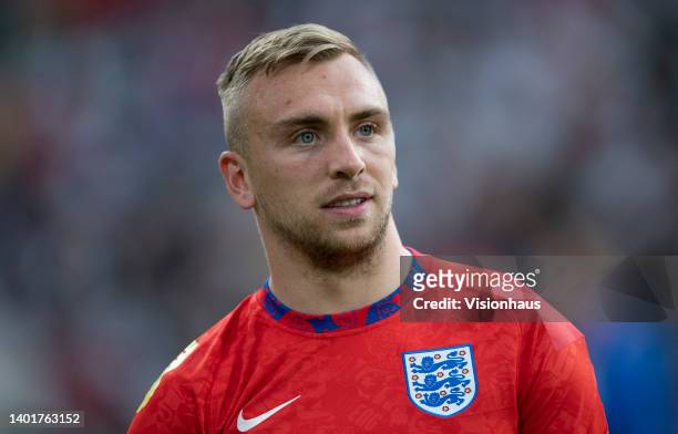 Jarrod Bowen of England prior to the UEFA Nations League League A Group 3 match between Germany and England at Allianz Arena on June 7, 2022 in...