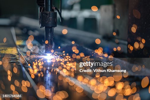 Computer Numerical Control for cutting and weld steel structure at industrial manufacturer. Computer Numerical Control for cutting and weld steel structure at industrial manufacturer.