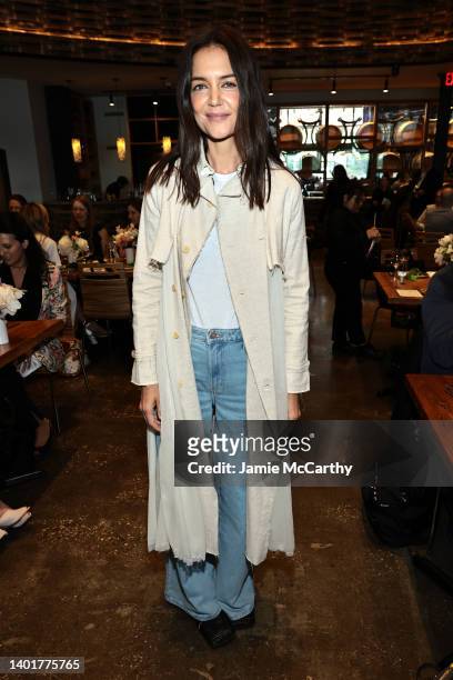 Katie Holmes attends the Jury Welcome Lunch during the 2022 Tribeca Film Festival at City Winery on June 08, 2022 in New York City.