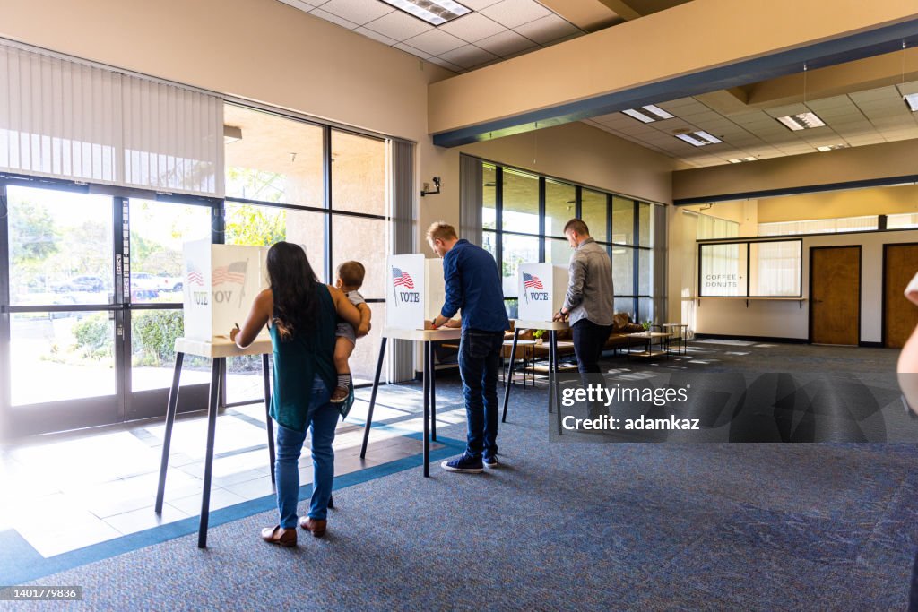 Americans Voting in an Election
