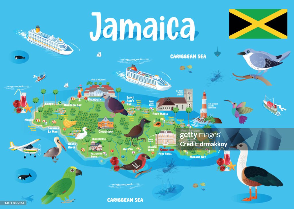 Jamaica Travel Map