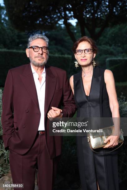 Sergio Castellitto and Margaret Mazzantini attend the McKim Medal Gala 2022 on June 08, 2022 in Rome, Italy.