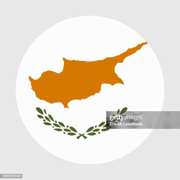 nationalflagge von zypern - republic of cyprus stock-grafiken, -clipart, -cartoons und -symbole