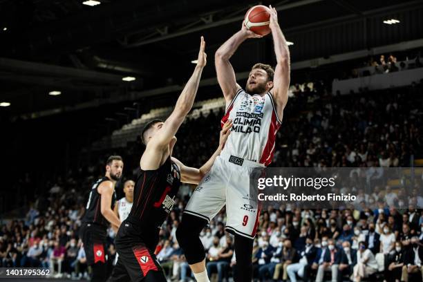 Nicolò Melli of AX Armani Exchange Milan during the LBA Lega Basket Serie A Playoffs Final Game One match between Virtus Segafredo Bologna and AX...