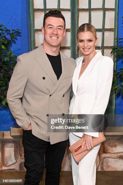 Kai Widdrington and Nadiya Bychkova attend Mexican Geniuses: A Frida & Diego Immersive Experience at Dock X London on June 08, 2022 in London,...