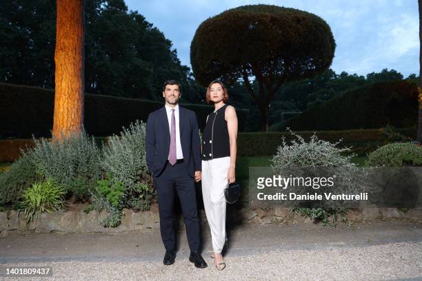 Paolo Sopranzetti and Anna Foglietta attend the McKim Medal Gala 2022 on June 08, 2022 in Rome, Italy.