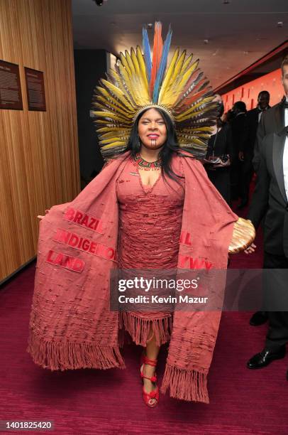 Sônia Guajajara attends the 2022 TIME100 Gala on June 08, 2022 in New York City.