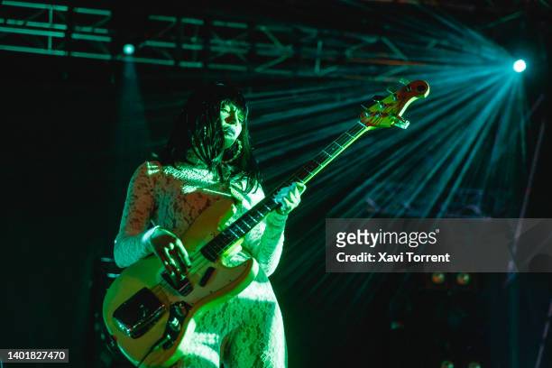 Laura Lee of Khruangbin performs in concert during Primavera Sound a la Ciutat at Poble Espanyol on June 08, 2022 in Barcelona, Spain.