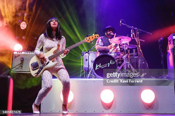 Laura Lee of Khruangbin performs in concert during Primavera Sound a la Ciutat at Poble Espanyol on June 08, 2022 in Barcelona, Spain.