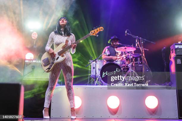 Laura Lee of Khruangbin performs in concert during Primavera Sound a la Ciutat at Poble Espanyol on June 08, 2022 in Barcelona, Spain.