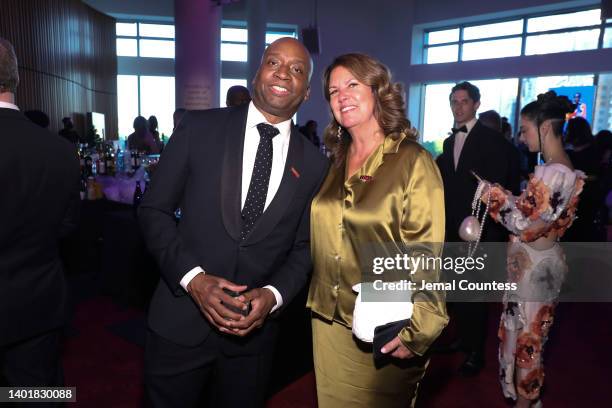 Victor Williams and Chrissy Dunleavy attend the 2022 TIME100 Gala on June 08, 2022 in New York City.