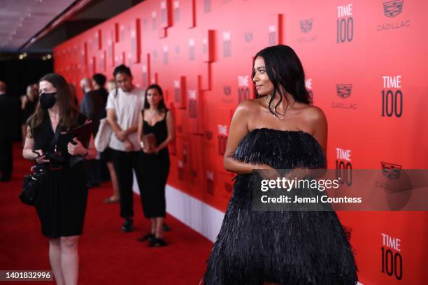 Aurora James attends the 2022 TIME100 Gala on June 08, 2022 in New York City.