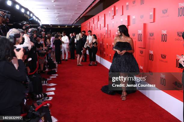 Aurora James attends the 2022 TIME100 Gala on June 08, 2022 in New York City.