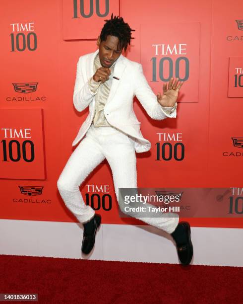 Jon Batiste attends the 2022 Time 100 Gala at Frederick P. Rose Hall, Jazz at Lincoln Center on June 08, 2022 in New York City.