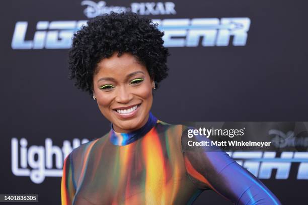 Keke Palmer attends Disney And Pixar's "Lightyear" premiere at El Capitan Theatre on June 08, 2022 in Los Angeles, California.