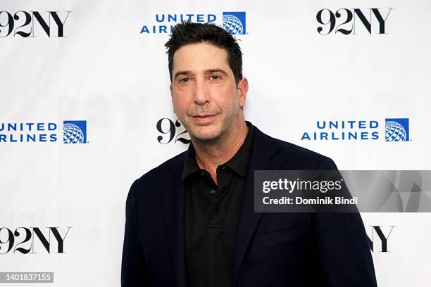 David Schwimmer attends a conversation with James Burrows at The 92nd Street Y, New York on June 08, 2022 in New York City.