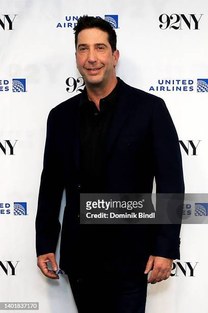 David Schwimmer attends a conversation with James Burrows at The 92nd Street Y, New York on June 08, 2022 in New York City.