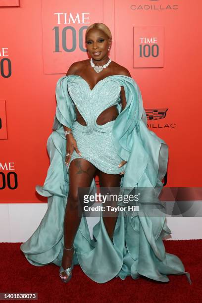 Mary J. Blige attends the 2022 Time 100 Gala at Frederick P. Rose Hall, Jazz at Lincoln Center on June 08, 2022 in New York City.