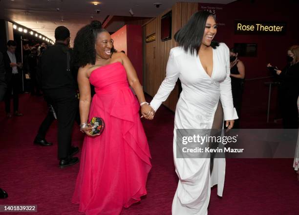 Tarana Burke and Jazmine Sullivan attend the 2022 TIME100 Gala on June 08, 2022 in New York City.