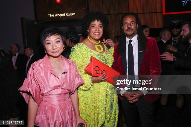 Cathy Park Hong, Ijeoma Oluo and Colson Whitehead attend the 2022 TIME100 Gala on June 08, 2022 in New York City.