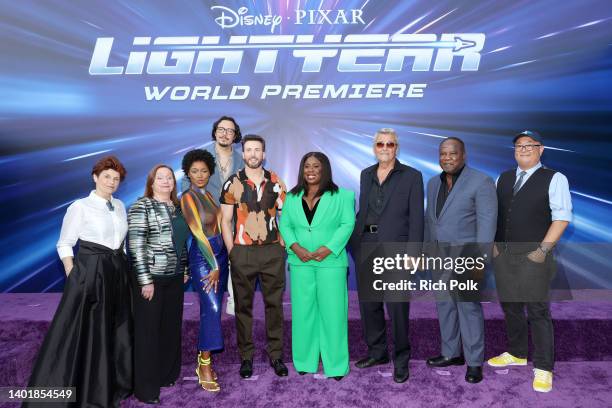 Mary McDonald-Lewis, Dale Soules, Keke Palmer, Efren Ramirez, Chris Evans, Uzo Aduba, James Brolin, Isiah Whitlock Jr. And Peter Sohn attend the...