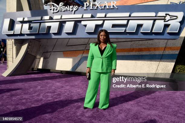 Uzo Aduba attends the World Premiere of Disney and Pixar's feature film "Lightyear" at El Capitan Theatre in Hollywood, California on June 08, 2022....