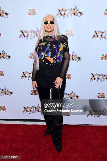 Christina Aguilera attends the Christina Aguilera X Fun Wine LA Pride Pop Up at Momenti LA on June 08, 2022 in Los Angeles, California.