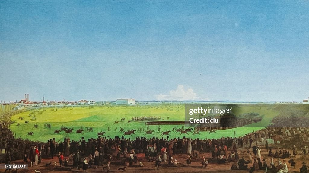 Munich October 17, 1810, the first horse race on the Theresienwiese