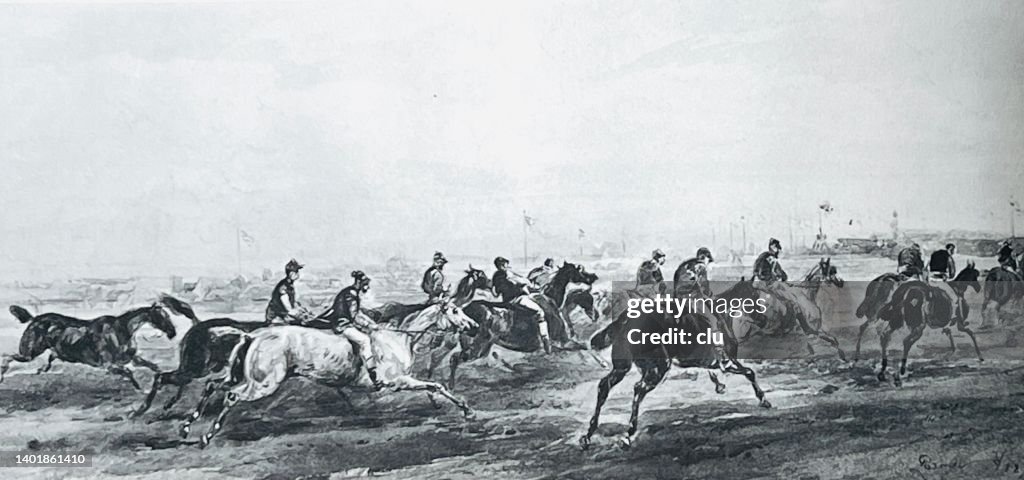 Munich Beer Fest horse race 1874