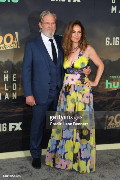 Jeff Bridges and Amy Brenneman attend FX's "The Old Man" Season 1 LA Tastemaker Event at Academy Museum of Motion Pictures on June 08, 2022 in Los...