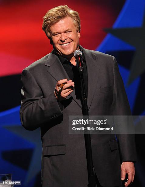 Ron White Performs as part of CMT Presents Ron White Comedy Saltue To The Troops at The Grand Ole Opry on February 21, 2012 in Nashville, Tennessee.