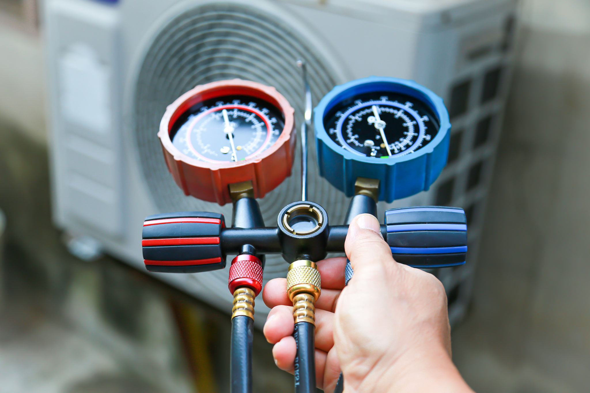 checking refrigerant levels