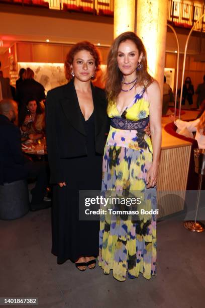 Alia Shawkat and Amy Brenneman attend the FX's "The Old Man" Season 1 LA Tastemaker Event - After Party at Academy Museum of Motion Pictures on June...