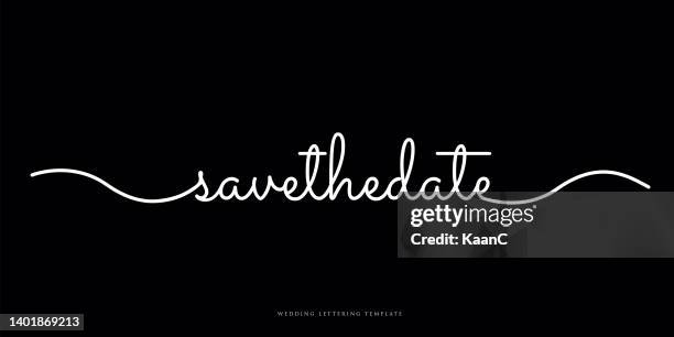 ilustrações de stock, clip art, desenhos animados e ícones de save the date - wedding lettering design. heart shape vector illustration. stock illustration - i love you frase em inglês