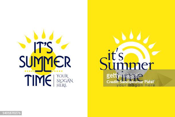 ilustraciones, imágenes clip art, dibujos animados e iconos de stock de su símbolo de verano con tema amarillo - tag game