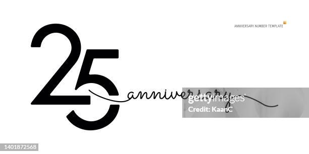 anniversary logo template isolated, anniversary icon label, anniversary symbol stock illustration - 20th anniversary stock illustrations