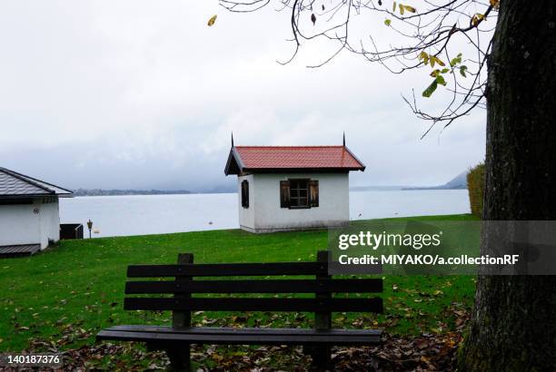 gustav mahler's work cabin - attersee stock-fotos und bilder