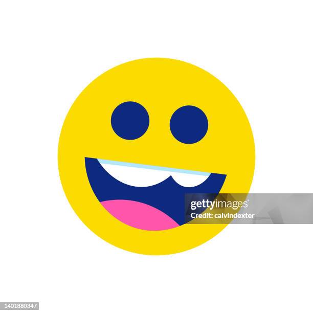 emoticon cute smile with teeth - sweet tooth stock illustrations